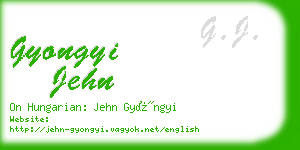 gyongyi jehn business card